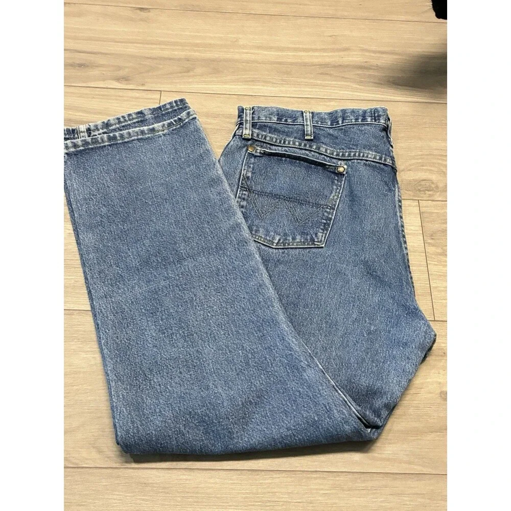 Wrangler Jeans Men's 40x30 George Strait Cowboy Cut Blue Rodeo Ridding